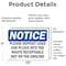 Signmission Please Deposit Used Ear Plugs Into The Waste, 10 in W x Rectangle, Vinyl Decal OS-2PACK-NS-D-710-L-17370 - alternate 2